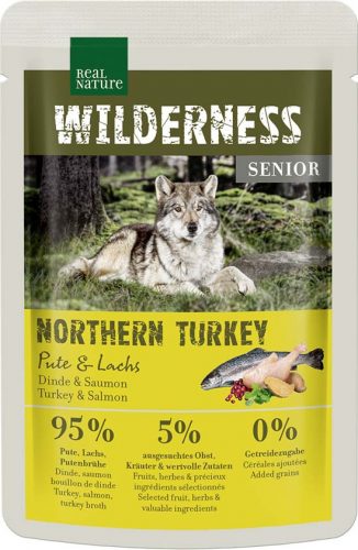 Real Nature Wilderness kutya tasak senior pulyka&lazac 12x100g