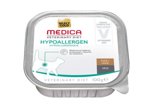 Select Gold Medica macska tálka hipoallergén pulyka&rizs 16x100g