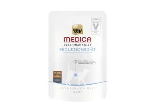 Select Gold Medica macska tasak súlycsökkentő pulyka 24x85g