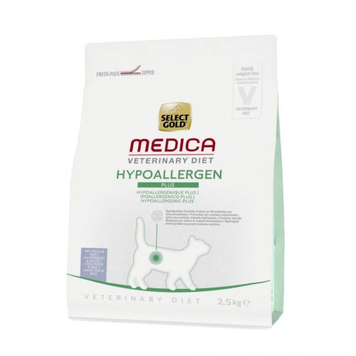 Select Gold Medica hipoallergén száraz macskaeledel hal 2,5kg