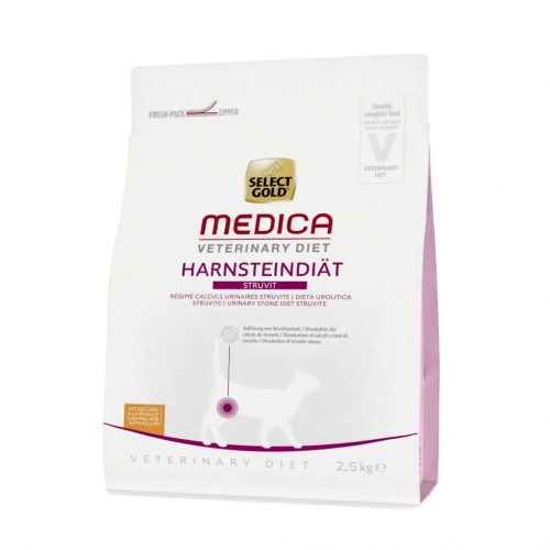 Select Gold Medica húgykő elleni száraz macskaeledel csirke 2,5kg