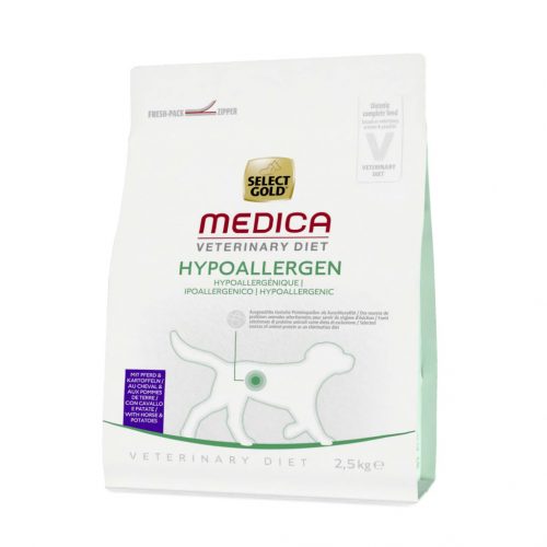 Select Gold Medica hipoallergén száraz kutyaeledel ló&burgonya 2,5kg