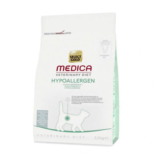 Select Gold Medica hipoallergén száraz macskaeledel rovar 2,5kg