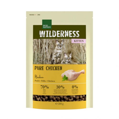 REAL NATURE Wilderness kitten száraz macskaeledel pure csirke 300g