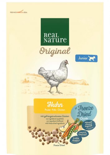 Real Nature Original Freeze junior száraz kutyaeledel csirke 800g