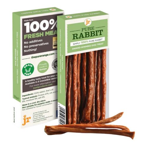 JR PET Stick kutya jutalomfalat 100% nyúl 50g