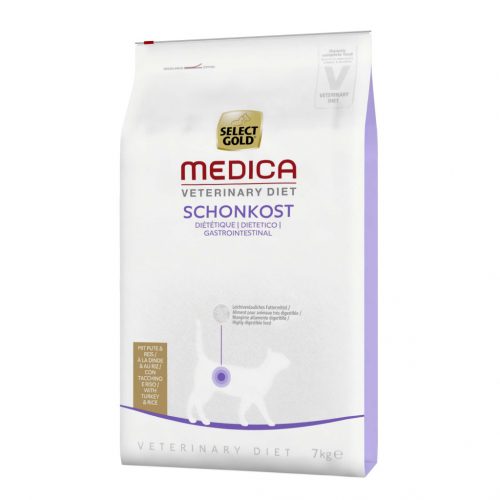 Select Gold Medica száraz macskaeledel emésztőrendszeri problémákra 7kg