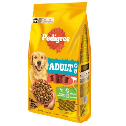 Pedigree M/L adult száraz kutyaeledel marha&zöldség 12kg