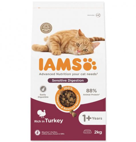 IAMS Vitality macska szárazeledel adult sensitive pulyka 2kg