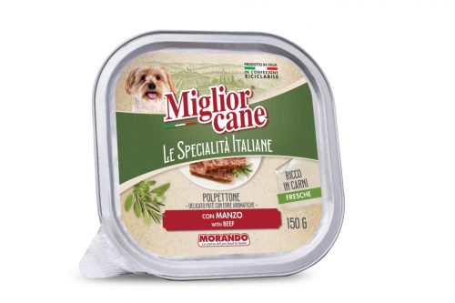 Miglior cane kutya tálka adult S marha pástétom 22x150g