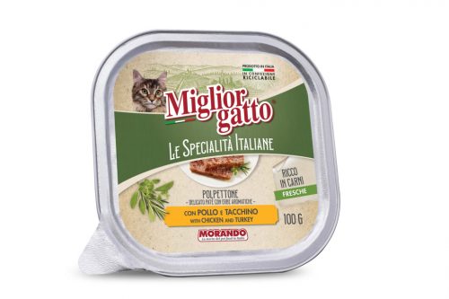 Miglior cane macska tálka adult csirke&pulyka pástétom 32x100g