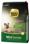 SELECT GOLD Sensitive kutya szárazeledel mini senior kacsa 4kg