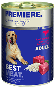 Premiere Best Meat kutya konzerv adult marha&rizs 6x400g