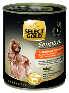 SELECT GOLD Sensitive kutya konzerv adult pulyka&articsóka 6x800g