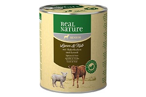 REAL NATURE Classic kutya konzerv senior bárány&borjú 6x800g