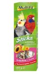 MultiFit Sticks madár eledel nagypapagájoknak gyümölcsös 2x90g