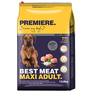Premiere Best Meat száraz kutyaeledel maxi adult csirke 12,5kg