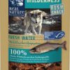 REAL NATURE Wilderness Fish Snack Fresh Water kutya jutalomfalat lazac 70g
