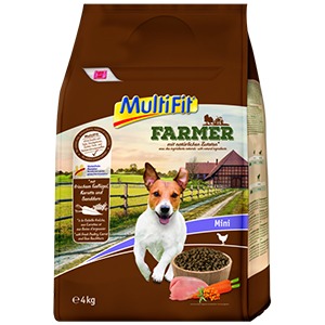MultiFit Farmer száraz kutyaeledel mini adult szárnyas&répa 4kg