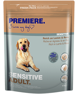 Premiere Sensitive száraz kutyaeledel adult bárány&rizs 1kg