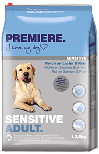 Premiere Sensitive száraz kutyaeledel adult lazac&rizs 12,5kg