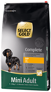 SELECT GOLD Complete kutya szárazeledel mini adult csirke 10kg