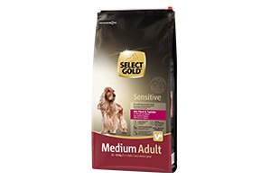 SELECT GOLD Sensitive kutya szárazeledel medium adult ló&tápióka 12kg