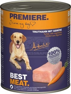 Premiere Best Meat kutya konzerv pulyka&zöldség 6x800g