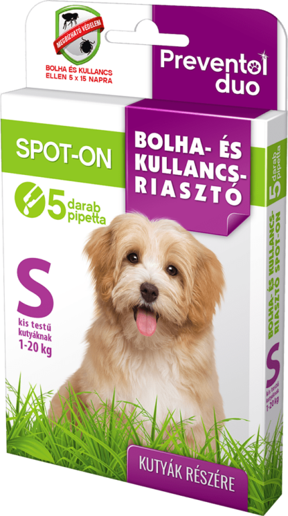 Preventol spot-on kullancs és bolha ellen kutyáknak 1-20kg S