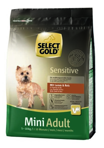 SELECT GOLD Sensitive kutya szárazeledel mini adult bárány 1kg