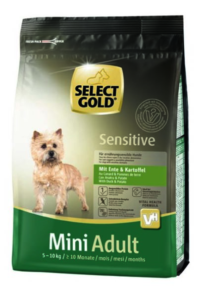 select gold sensitive mini adult