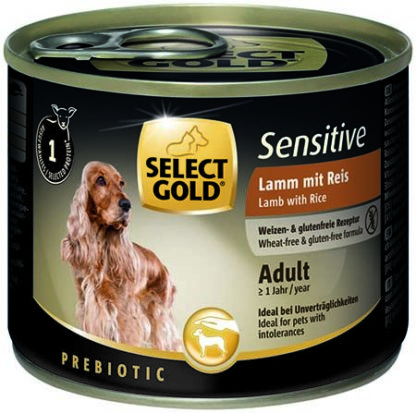 SELECT GOLD Sensitive kutya konzerv adult bárány&rizs 6x200g