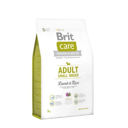 Brit Care kutya szárazeledel Small breed adult bárány&rizs 3kg