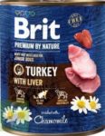 Brit Premium by Nature kutya konzerv junior pulyka&máj 800g