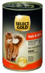 SELECT GOLD Sensitive macska konzerv adult Hair&Skin csirke 6x400g