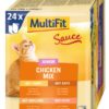 MultiFit Sauce macska tasak MP kitten csirke 24x100g