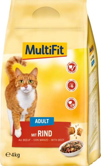MultiFit macska szárazeledel adult marha 4kg