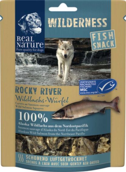 Real Nature Wilderness kutya jutalomfalat Rocky River lazac 70g