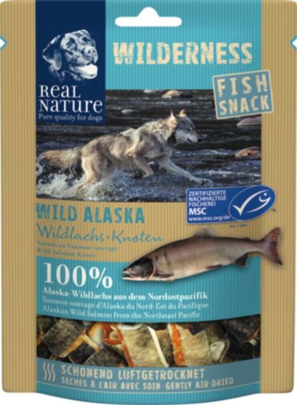 Real Nature Wilderness kutya jutalomfalat Wild Alaska lazac 70g