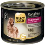Select Gold Sensitive kutya konzerv adult lóhús&tápióka 6x200g