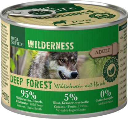 Real Nature Wilderness kutya konzerv adult Deep Forest vaddisznó&szarvas 6x200g