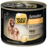 Select Gold Sensitive kutya konzerv adult csirke&rizs 6x200g