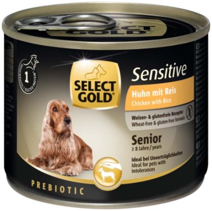 Select Gold Sensitive kutya konzerv senior csirke&rizs 6x200g