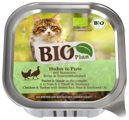 BioPlan macska tálka adult csirke&pulyka 100g