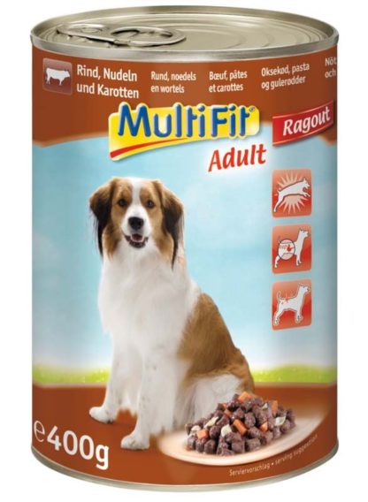 MultiFit kutya konzerv adult marha&sárgarépa 12x400g