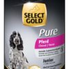 Select Gold Pure kutya konzerv junior lóhús 6x400g
