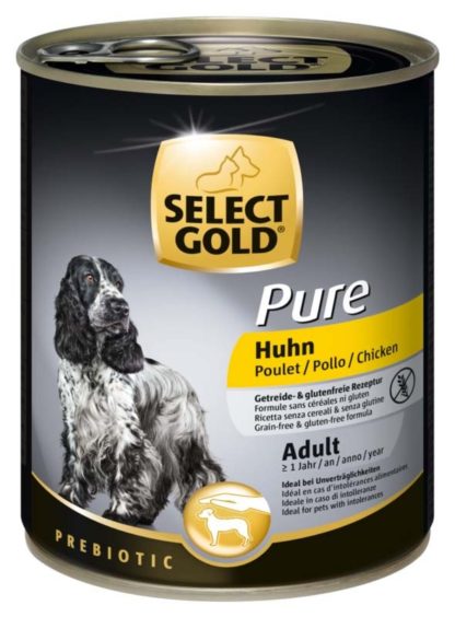 Select Gold Pure kutya konzerv adult csirke 6x800g