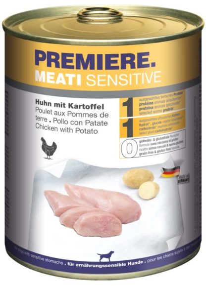 Premiere Meati Sensitive kutya konzerv adult csirke&burgonya 800g