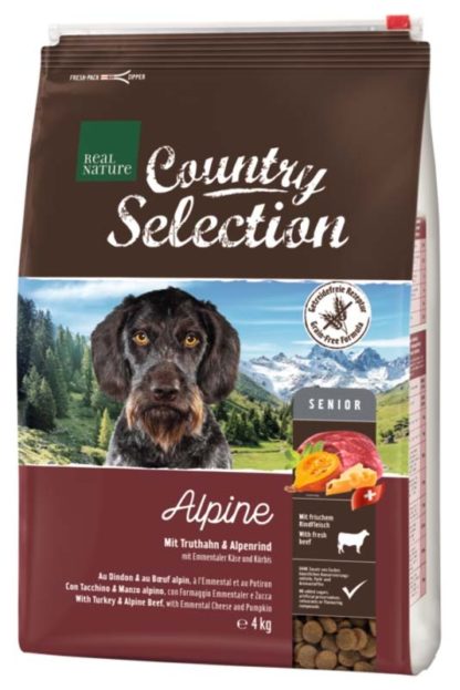 Real Nature Country Alpine kutya szárazeledel senior marha&pulyka 4kg