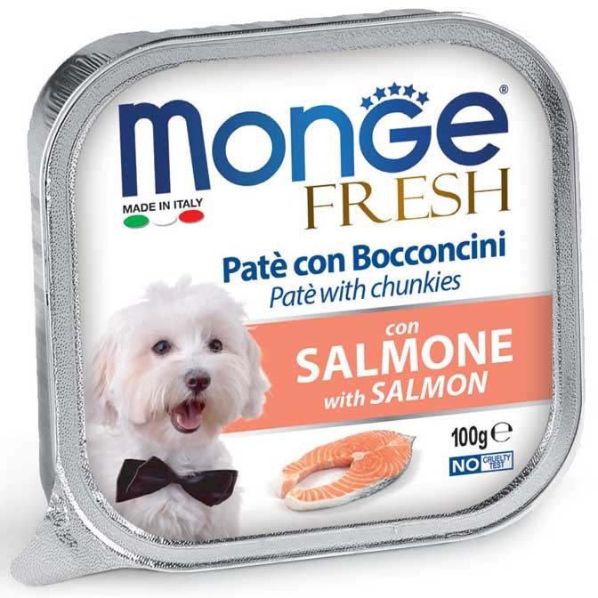 Monge Fresh kutya tálka adult lazac 32x100g